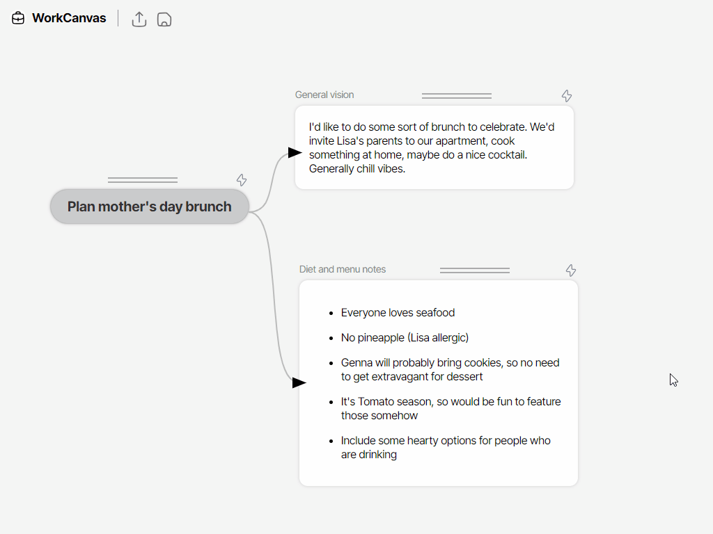 Work Canvas Prototype